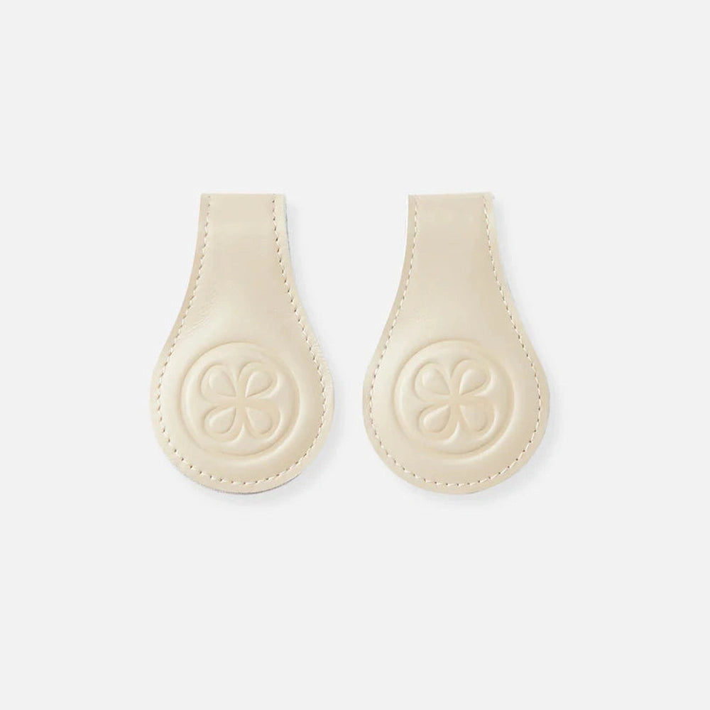 Clips de lange en cuir Cloby - Beige