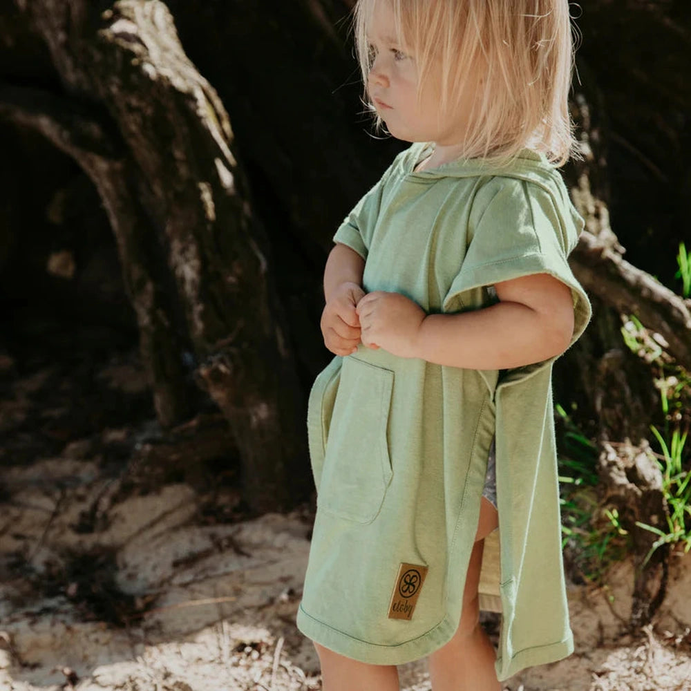 Poncho anti-UV Cloby en vert olive – UPF 50+