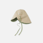 Cloby chapeau de soleil en vert olive/sable – UPF 50+