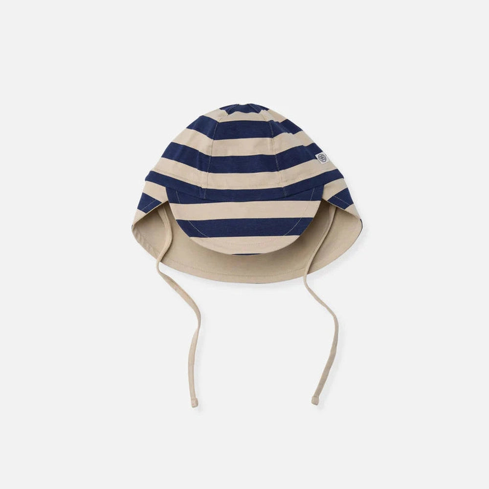 Cloby Chapeau de soleil à rayures marine – UPF 50+