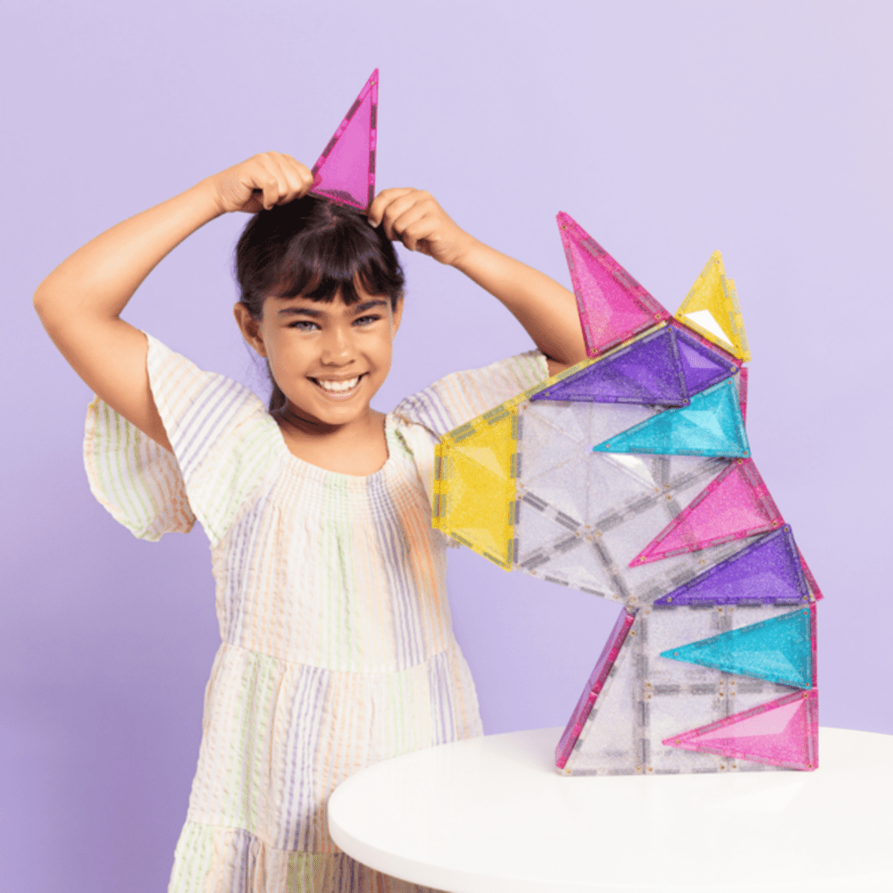 Connetix Glitter Unicorn Pack | 56 pièces