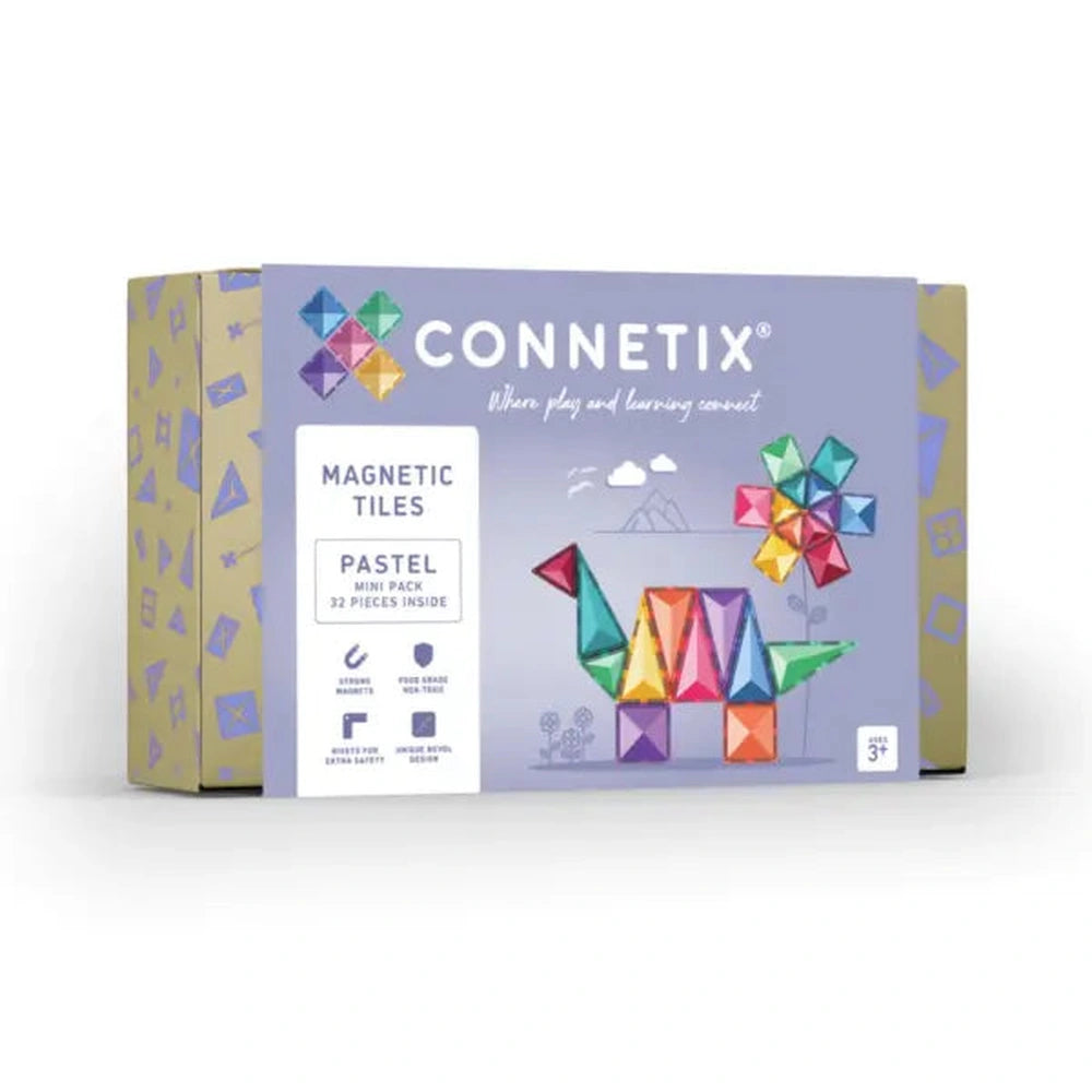 Connetix Pack mini pastel | 32 pièces