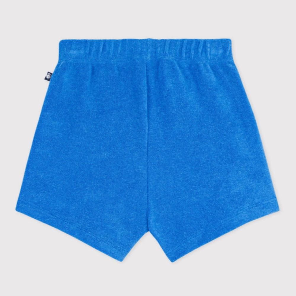 Petit Bateau Short bébé en éponge unie - Bleu