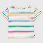 Petit Bateau T-shirt enfant en coton à manches courtes et rayures