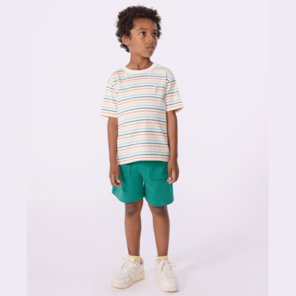 Petit Bateau T-shirt enfant en coton à manches courtes à rayures