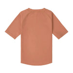 T-shirt anti-UV décontracté pour enfants à manches courtes - brun