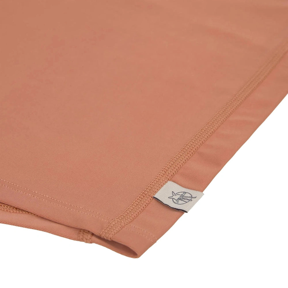 T-shirt anti-UV décontracté pour enfants à manches courtes - marron