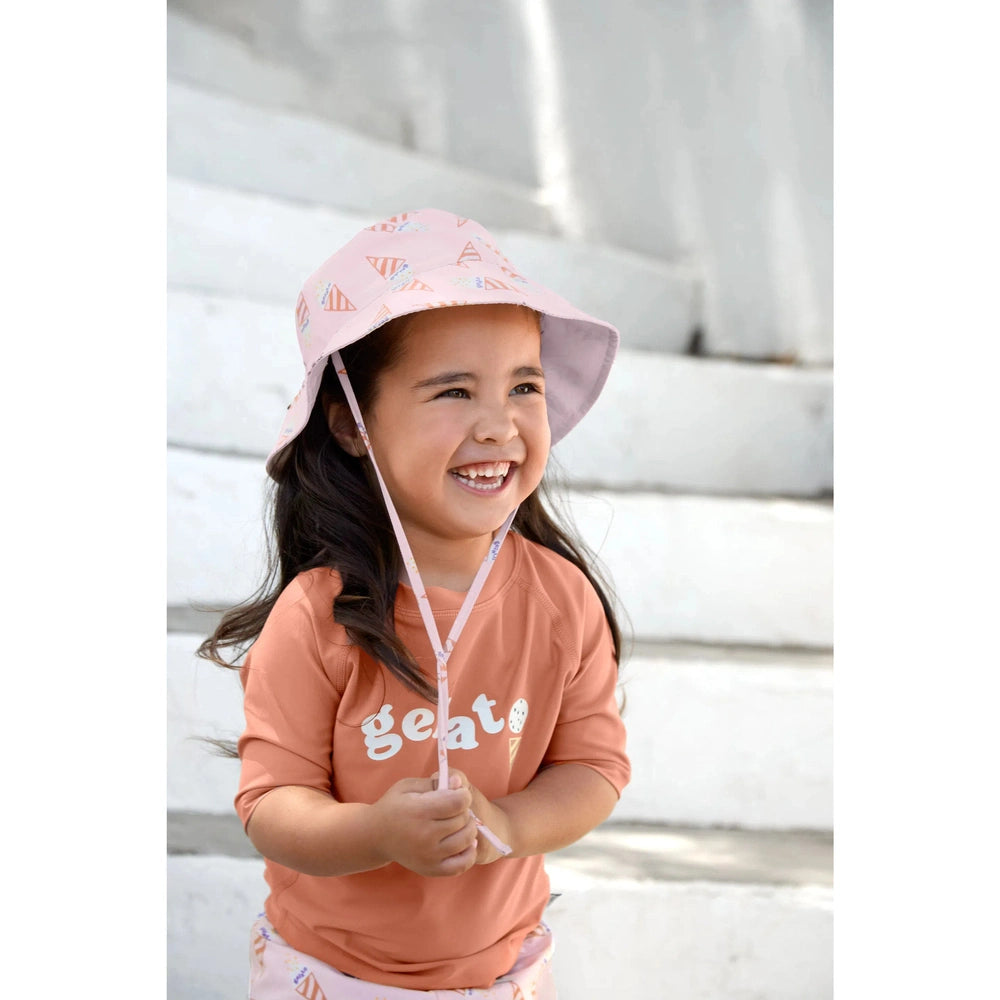 T-shirt anti-UV décontracté pour enfants à manches courtes - marron