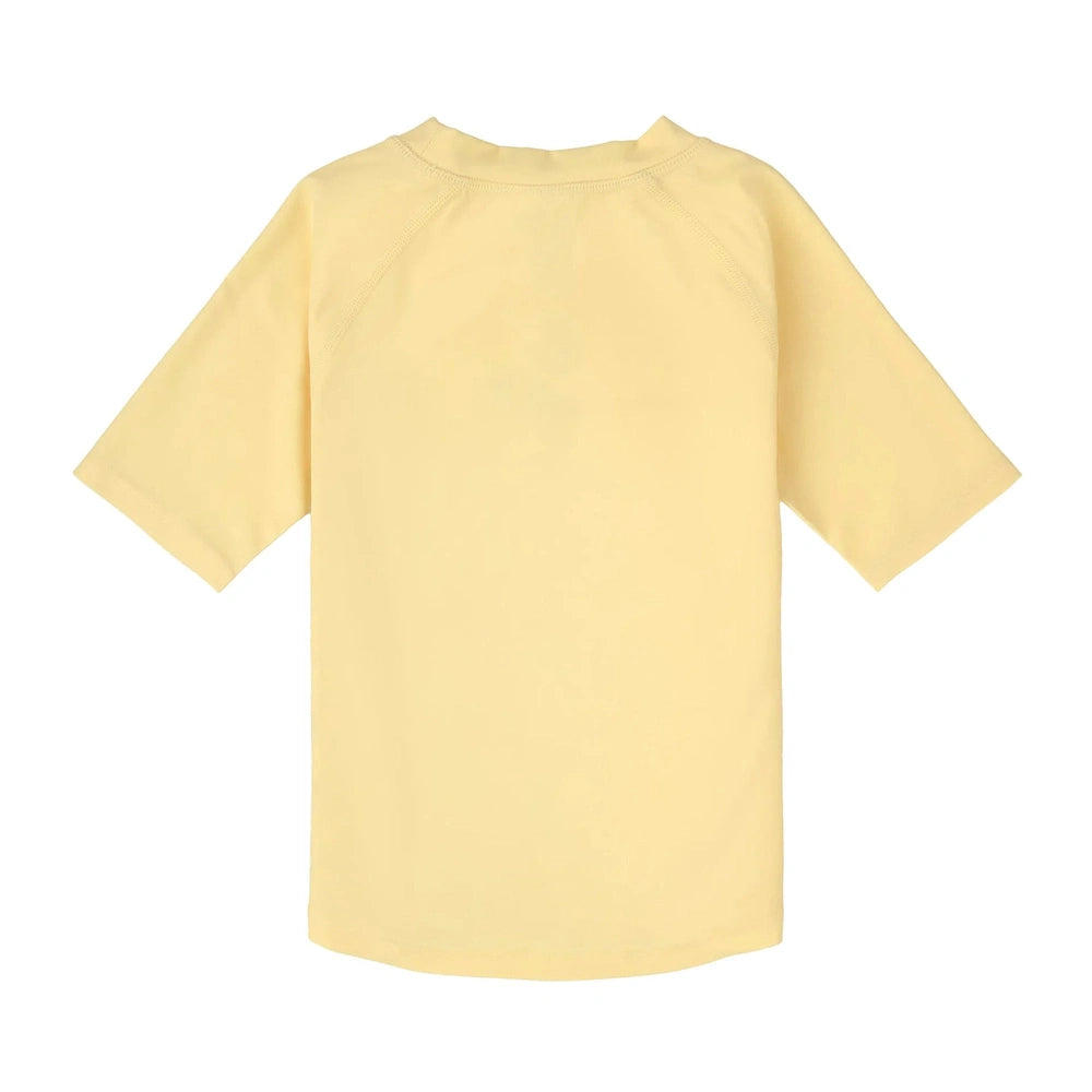 T-shirt anti-UV décontracté à manches courtes pour enfants - Jaune