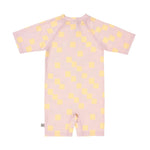Lässig Maillot de bain enfant à manches courtes avec protection UV - Rose
