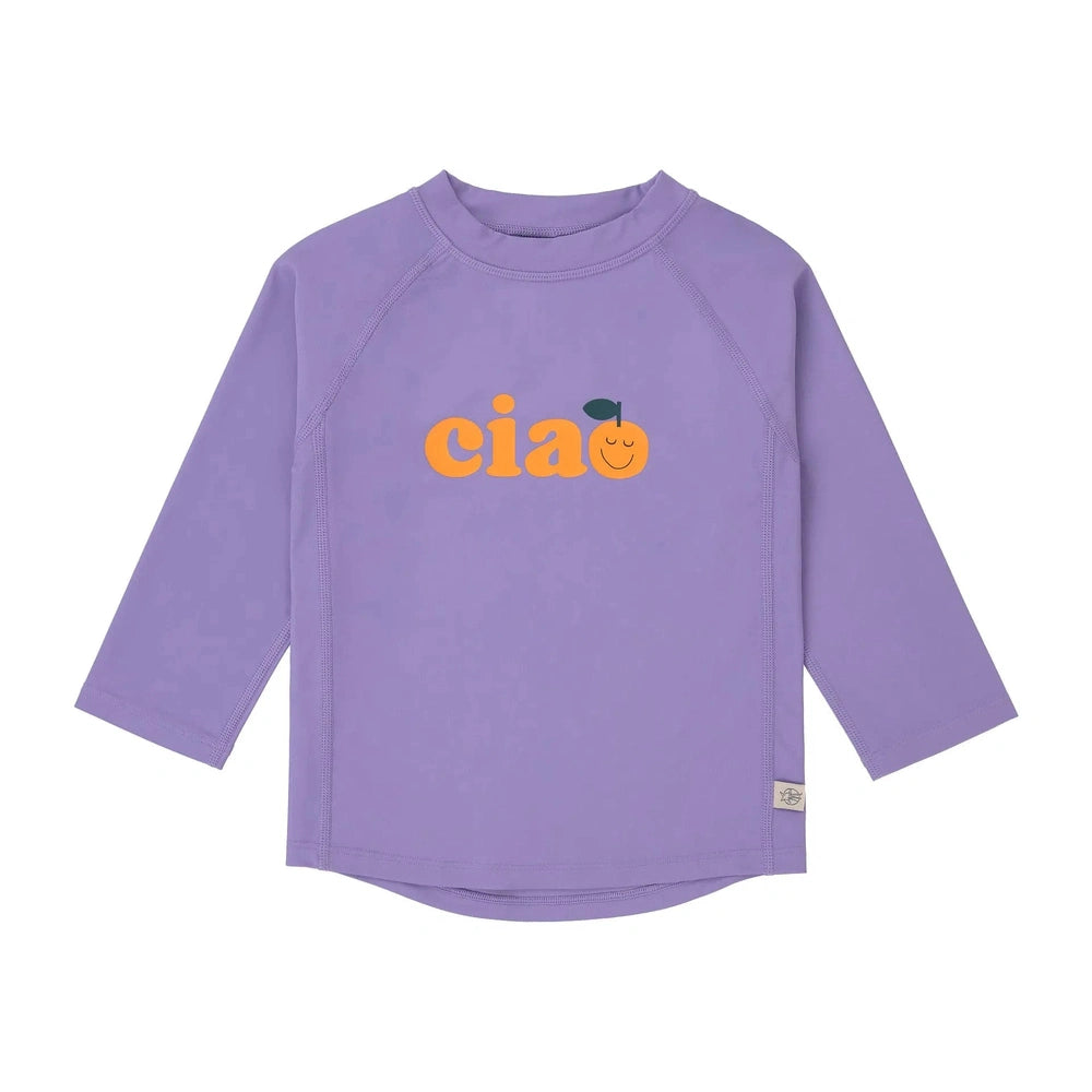 Lässig T-shirt anti-UV à manches longues pour enfants - violet