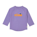 Lässig T-shirt anti-UV à manches longues pour enfants - violet