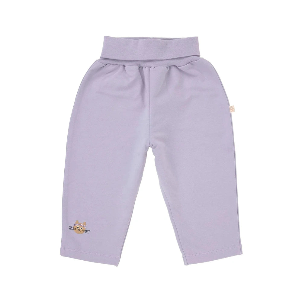 Lässig Pantalon de jogging bébé - Coton bio violet pastel