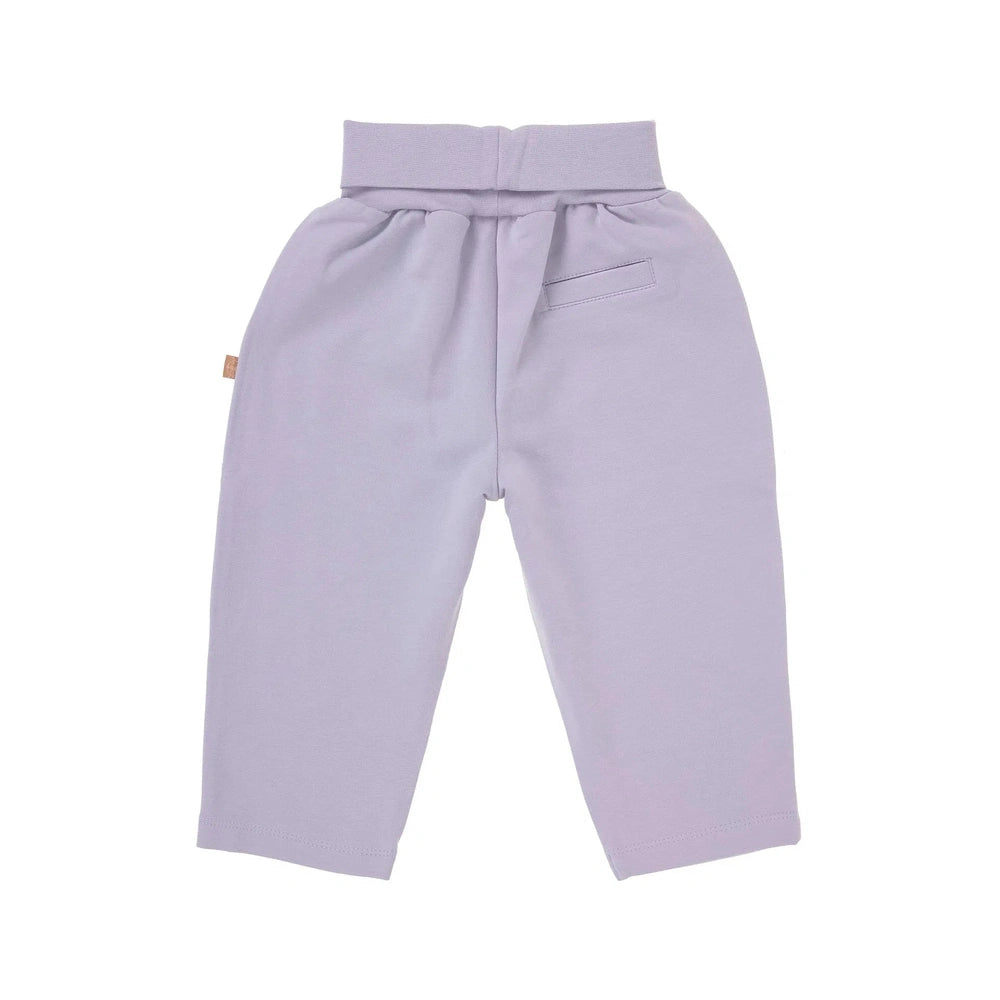 Pantalon de jogging bébé décontracté - coton biologique lilas pastel