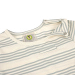 alt
Lässig T-shirt bébé à manches longues - coton biologique, rayures vert granit