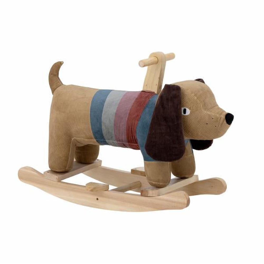 Bloomingville Mini Charlie jouet à bascule chien en polyester - multicolore