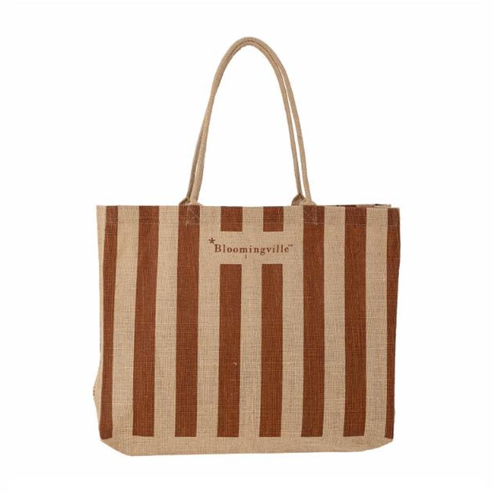 Bloomingville Bergamo Sac de courses en jute - marron