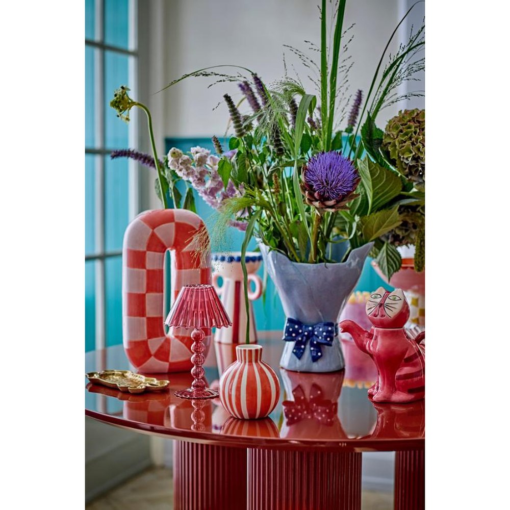 Bloomingville Cisco Photophore en verre - Rouge