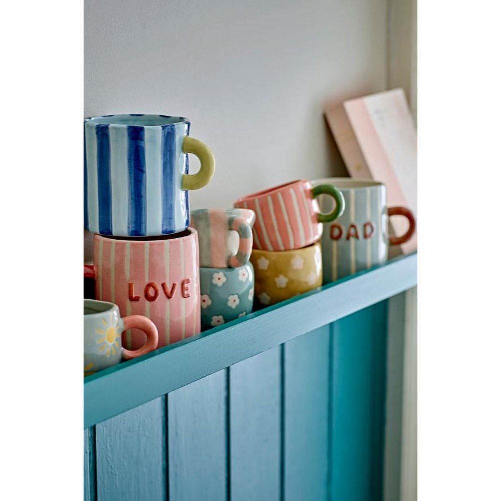Bloomingville Nini mug en grès - Bleu