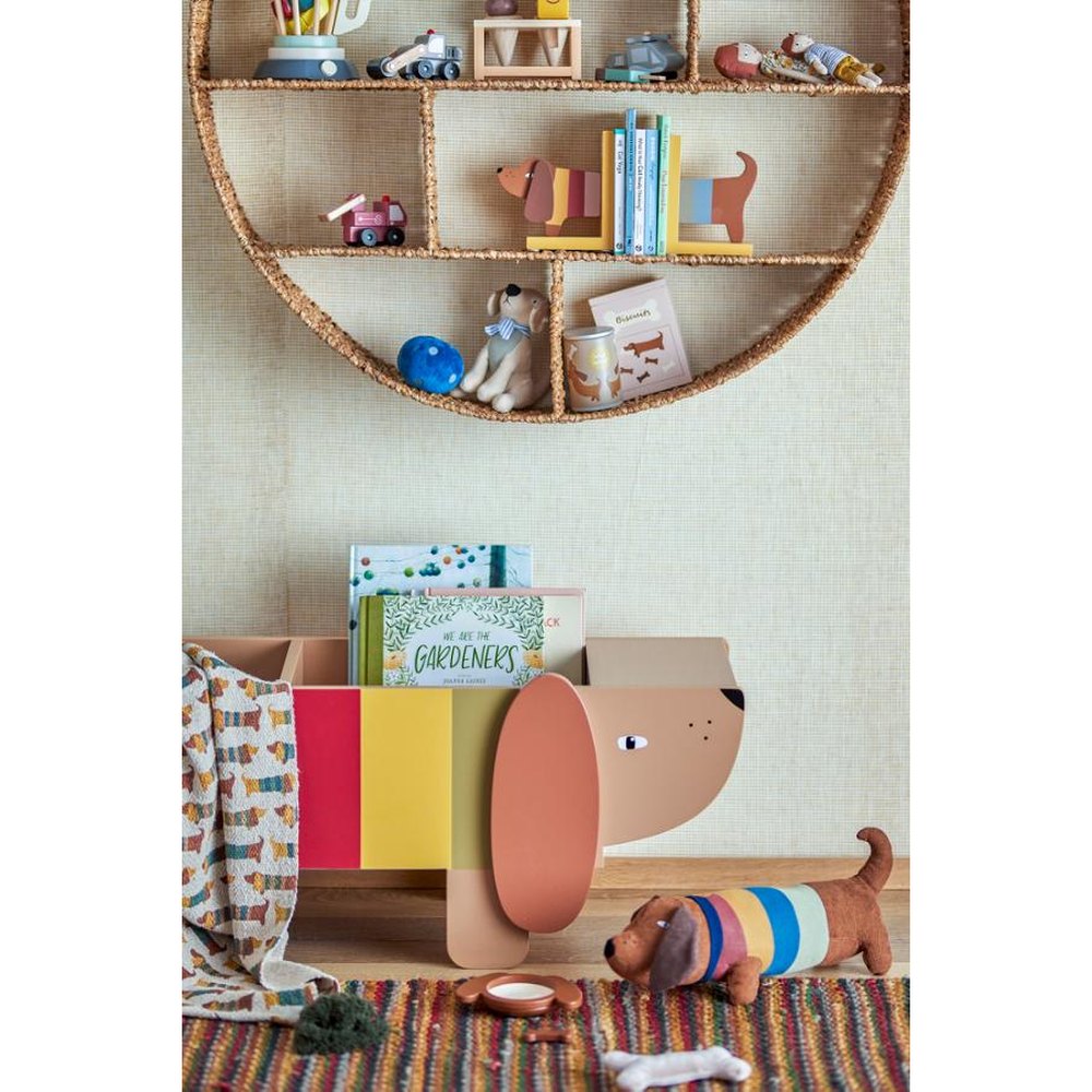 Bloomingville MINI Charlie Porte-livres en MDF - Multicolore