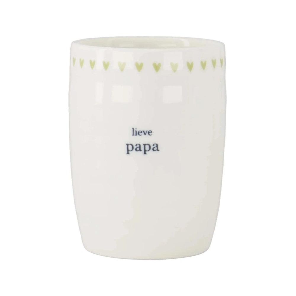 Zusss Tasse à café Cher papa - Blanc