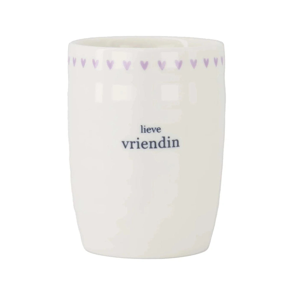 Mug à café Zusss Lieve Vriendin - Blanc
