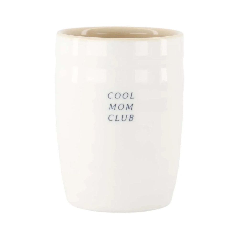 Zusss Tasse à café Cool Mom Club - Blanc/Marron