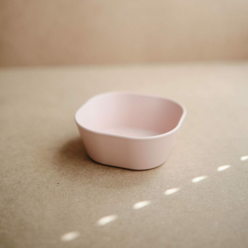Mushie ensemble de bols carrés Blush