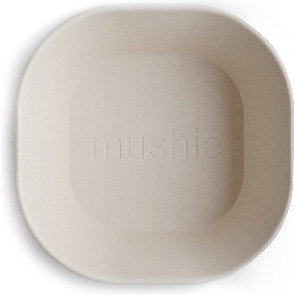 Mushie set de bols carrés ivoire