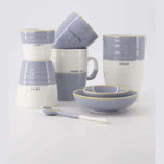 Zusss Tasse à thé Sunny Day - Blanc/Bleu clair