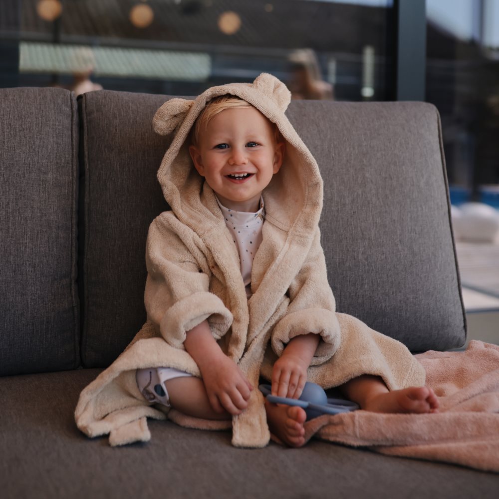 Mushie Peignoir Bear - Brume