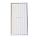 Zusss Serviettes rectangulaires à rayures Heeeerlijk - Blanc/Bleu