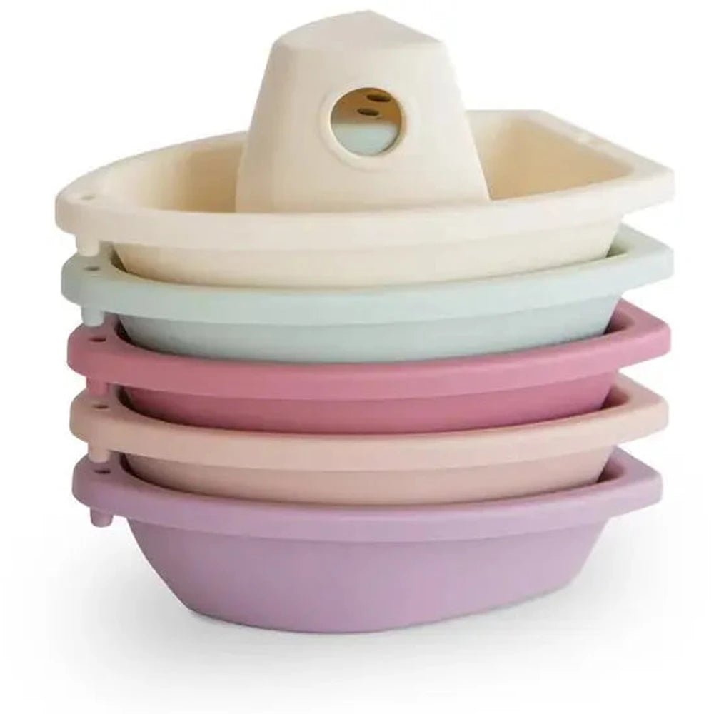 Mushie Bateaux de bain empilables | Jouets de bain - Petal