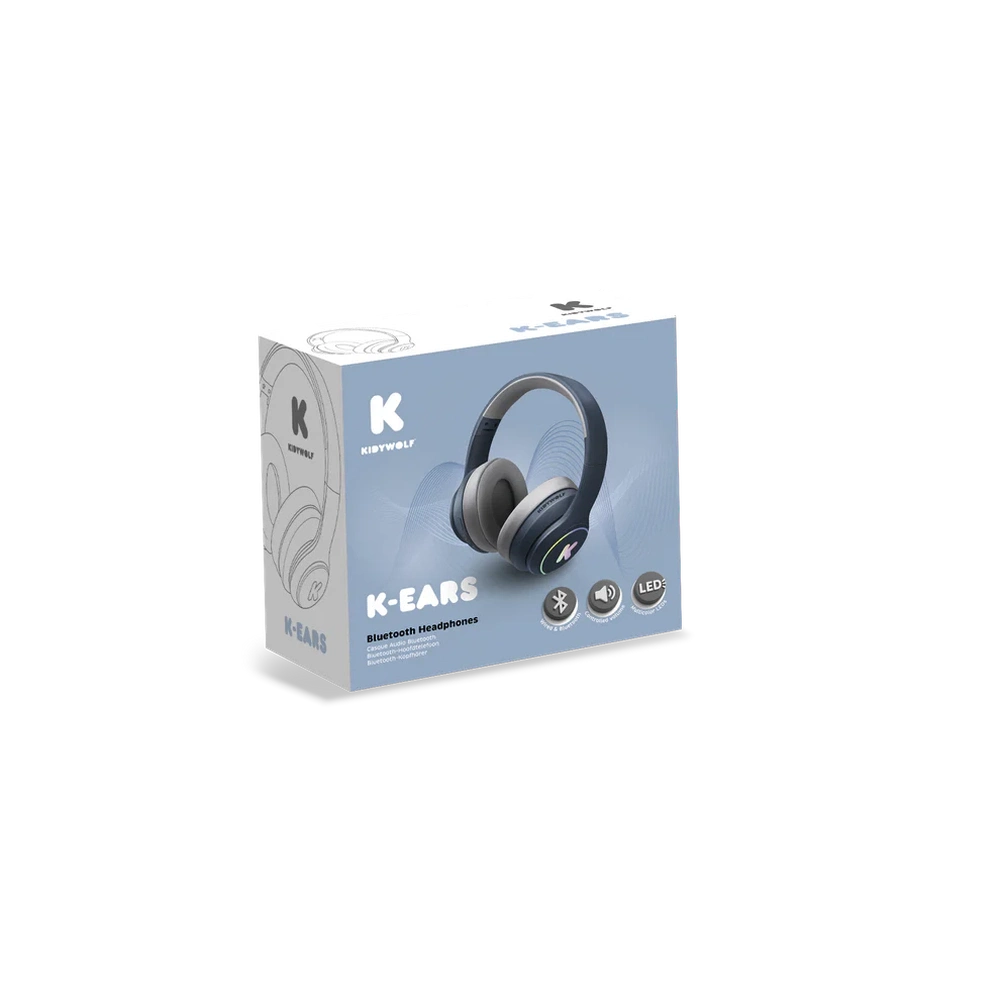 Casque Kidywolf K-EARS pour ados - Bleu