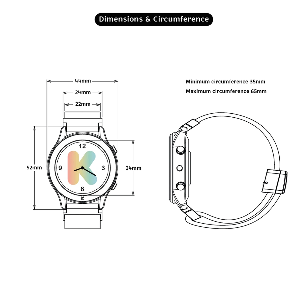 Kidywolf K-Watch Montre interactive - bleu