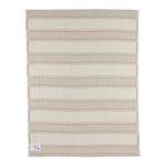 Meyco Couverture en mousseline jacquard prélavée 75x100cm - Rayures sable
