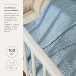 Meyco drap hydrophile prélavé 75x100cm - bleu jean