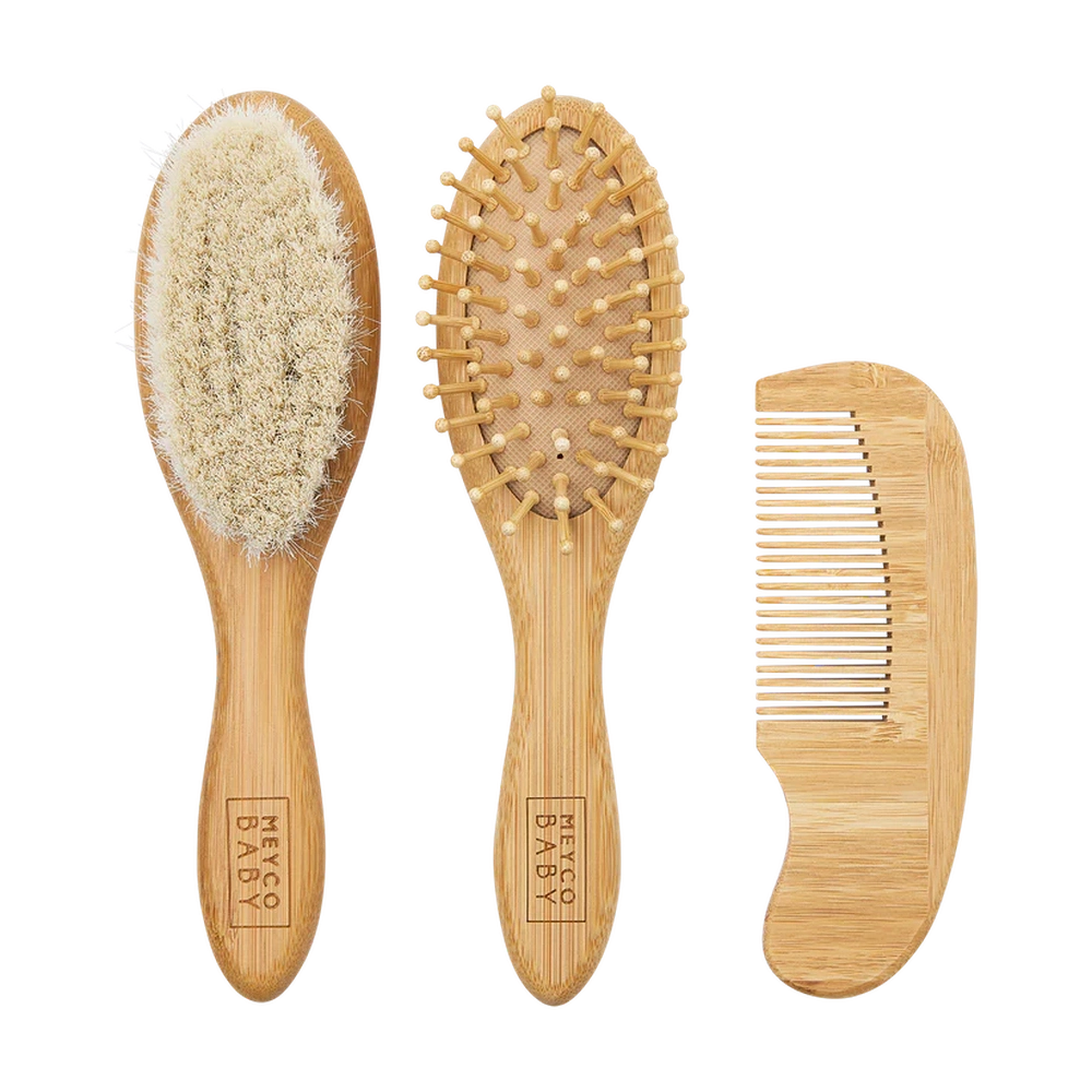 Ensemble de coiffure Meyco en bambou 3 pièces - Naturel