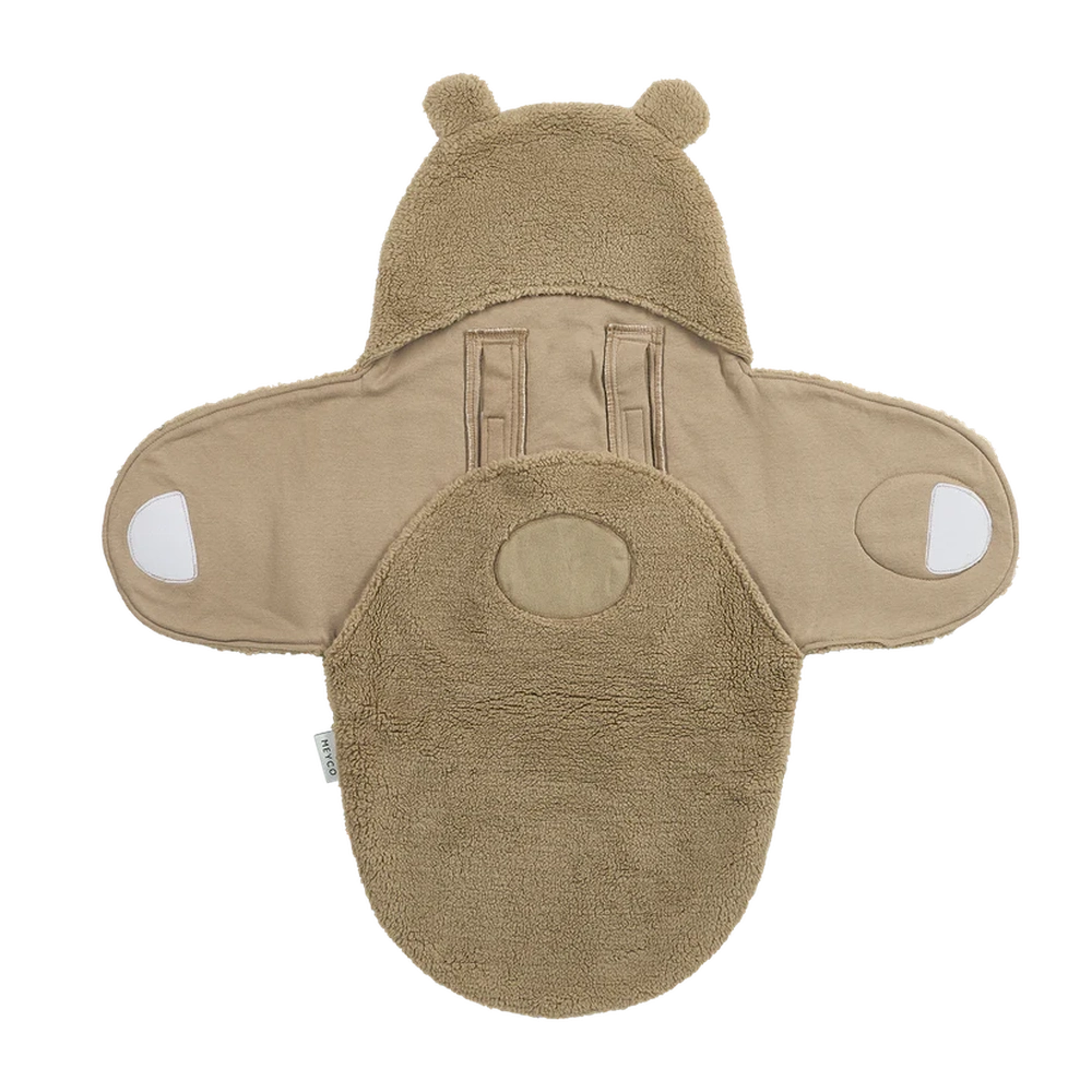 Couverture d’emmaillotage Meyco Teddy Bear - Marron