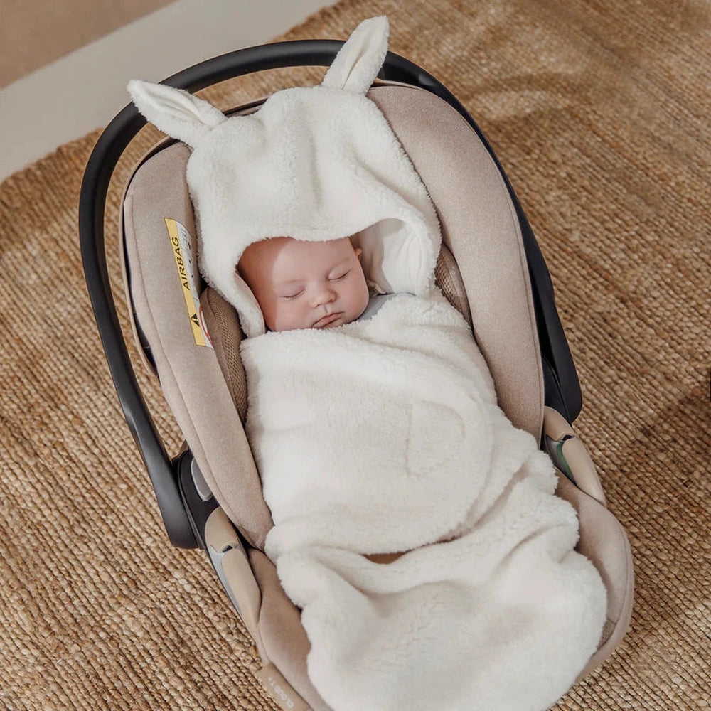 Meyco Couverture d’emmaillotage Teddy Rabbit - Naturel