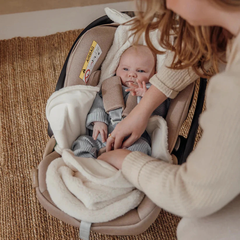 Meyco couverture d'emmaillotage Teddy Rabbit - naturel