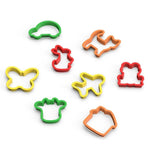ChildGen Moules pour pâte à modeler - lot de 8 pièces - formes pour argile - plastique durable