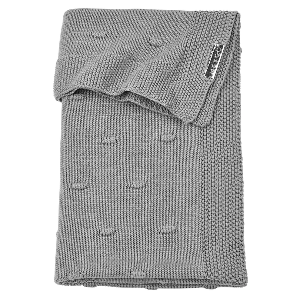 Meyco Couverture Knots 75x100cm - gris
