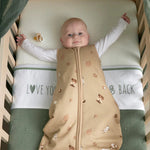 Meyco Drap brodé Love you to the moon & back 75x100cm - Vert forêt