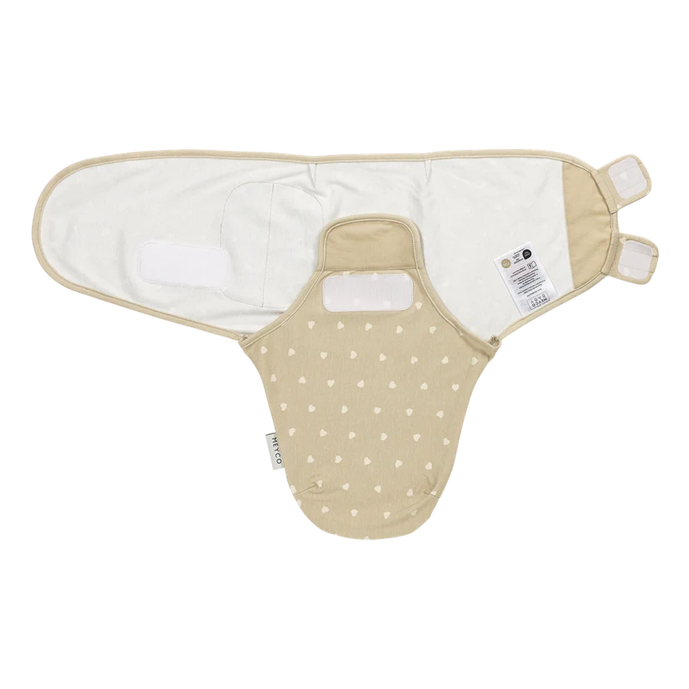 Meyco lange d'emmaillotage - Sweet Heart Sand/Soft Sand