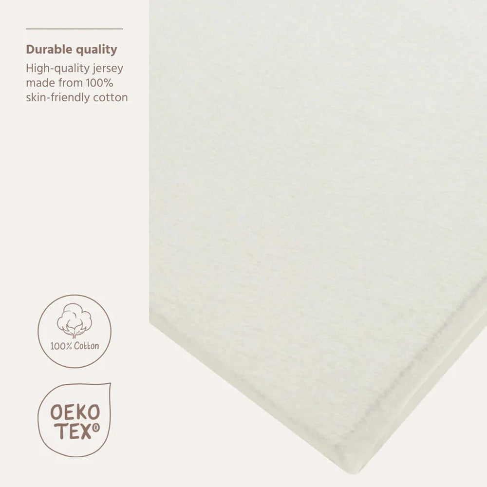 Meyco Housse de matelas pour lit parapluie - blanc cassé