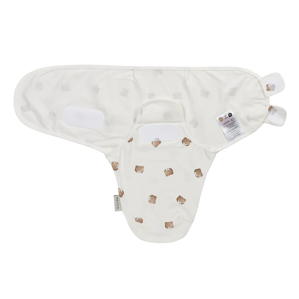 Meyco Couverture d’emmaillotage - Ours multicolore