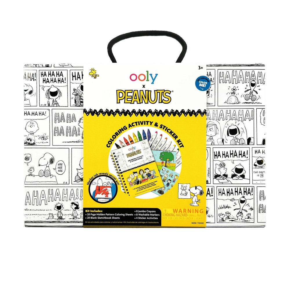 Ooly x Peanuts Livre de coloriage et d’autocollants