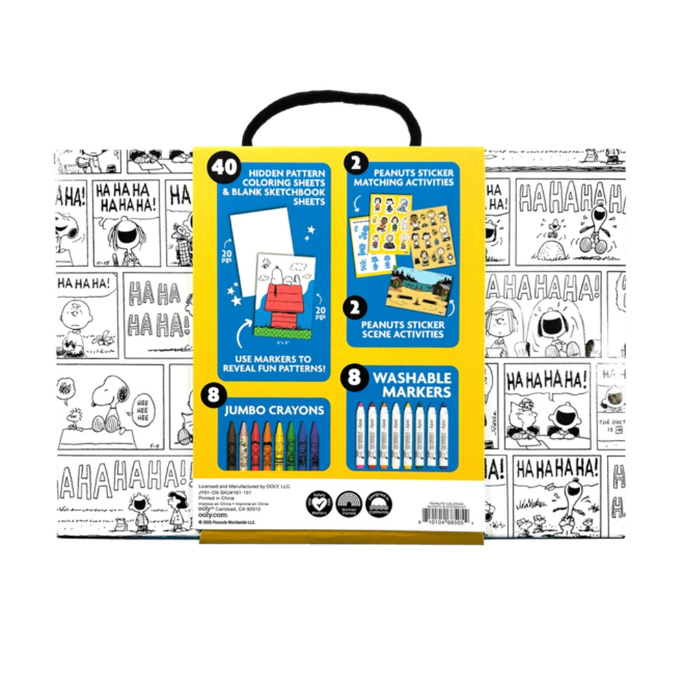 Ooly x Peanuts Livre de coloriage et d'autocollants