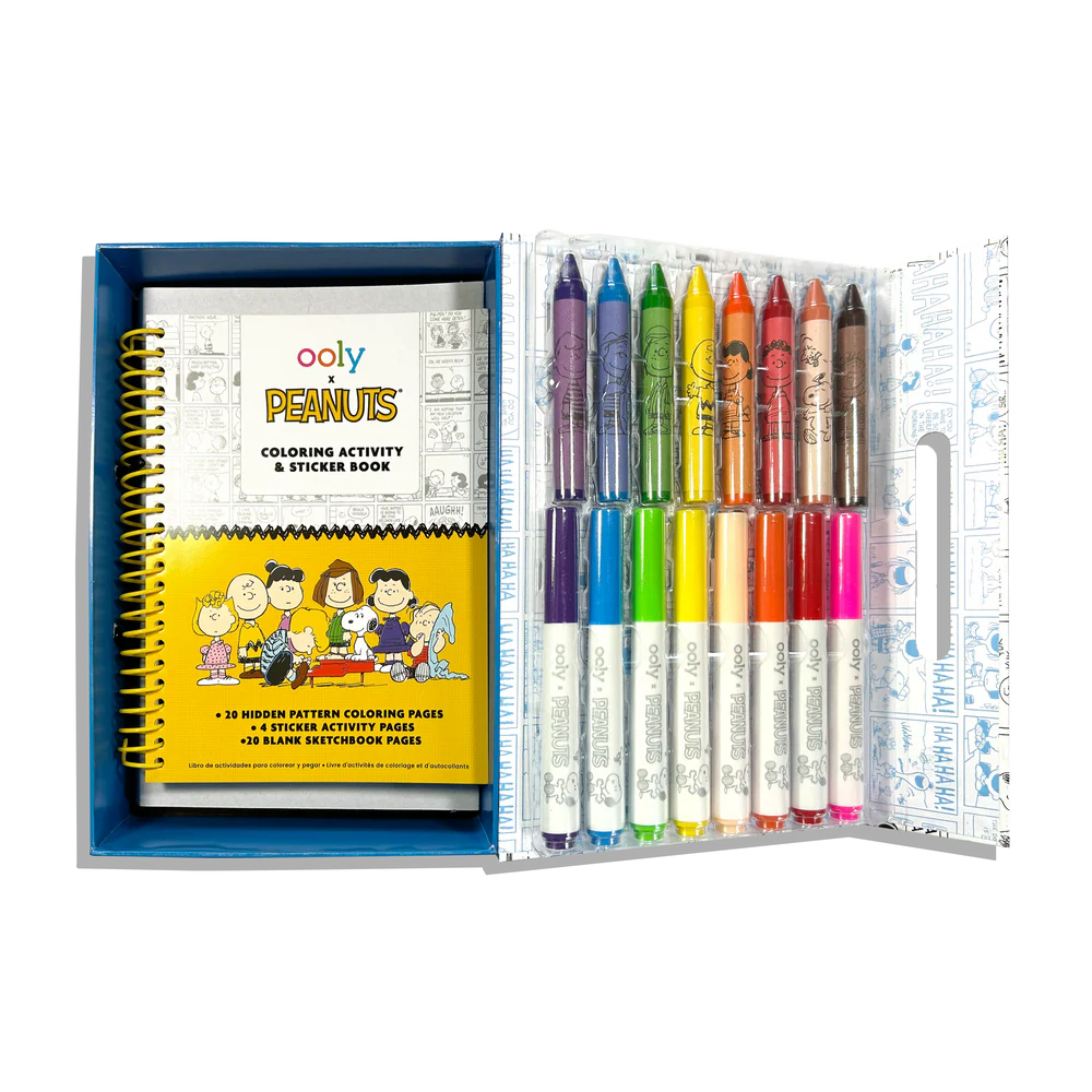 Ooly x Peanuts Livre de coloriage et d'autocollants